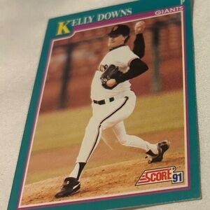 Score 91 Kelly Downs Baseball Card
